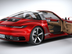 Porsche 911 Targa 4S Heritage 2021 Modelo 3D