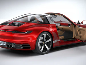 Porsche 911 Targa 4S Heritage 2021 3D Model