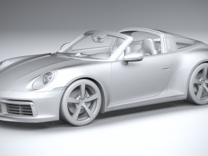 Porsche 911 Targa 4S Heritage 2021 Modelo 3D