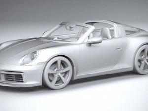 Porsche 911 Targa 4S Heritage 2021 3D Model