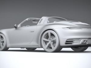 Porsche 911 Targa 4S Heritage 2021 Modelo 3D