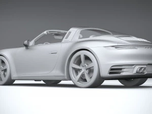 Porsche 911 Targa 4S Heritage 2021 3D Model