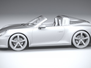Porsche 911 Targa 4S Heritage 2021 Modelo 3D