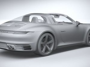 Porsche 911 Targa 4S Heritage 2021 Modelo 3D