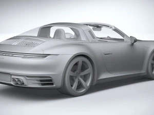 Porsche 911 Targa 4S Heritage 2021 3D Model