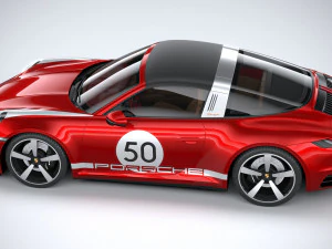 Porsche 911 Targa 4S Heritage 2021 3D Model