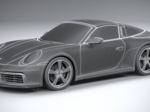 Porsche 911 Targa 4S Heritage 2021 Modelo 3D