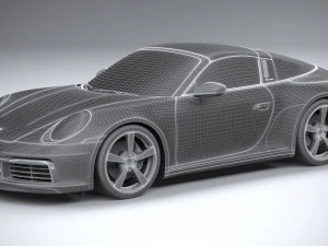 Porsche 911 Targa 4S Heritage 2021 3D Model