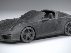 Porsche 911 Targa 4S Heritage 2021 Modelo 3D