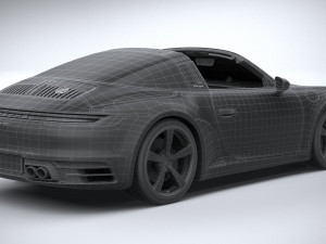 Porsche 911 Targa 4S Heritage 2021 Modelo 3D
