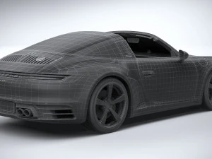 Porsche 911 Targa 4S Heritage 2021 3D Model