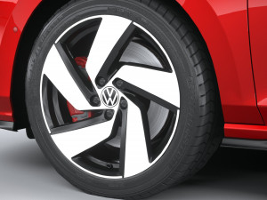 Volkswagen Golf GTI 5-door 2020 Lowpoly 3D मॉडल