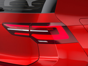 Volkswagen Golf GTI 5-door 2020 Lowpoly 3D मॉडल