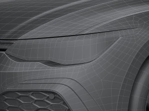 Volkswagen Golf GTI 5-door 2020 Lowpoly 3D Model