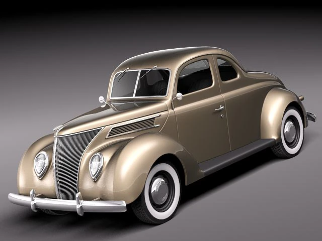 F1937 coupe 3D Model .c4d .max .obj .3ds .fbx .stl .blend 