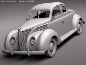 F1937 coupe 3D Model