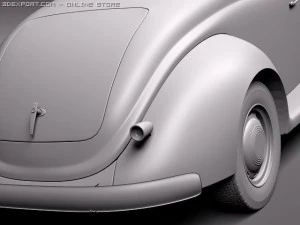 F1937 coupe 3D Model