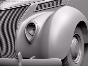 F1937 coupe 3D Model