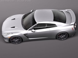 Nissan GTR 2011 3D-Modell