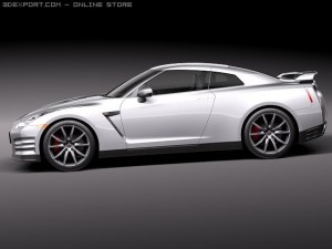 Nissan GTR 2011 3D-Modell