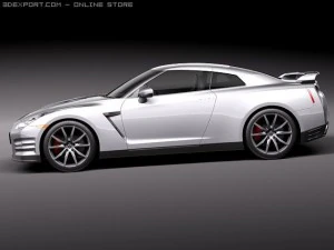 Nissan GTR 2011 3D Model