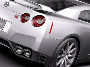 Nissan GTR 2011 3D-Modell