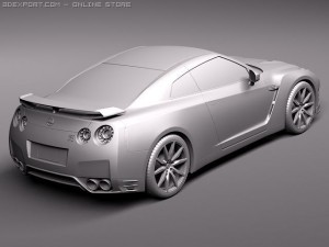 Nissan GTR 2011 3D-Modell