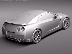 Nissan GTR 2011 3D Model