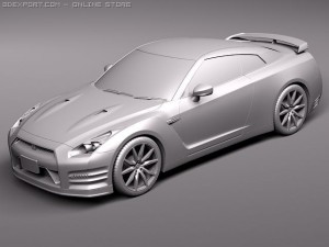 Nissan GTR 2011 3D-Modell