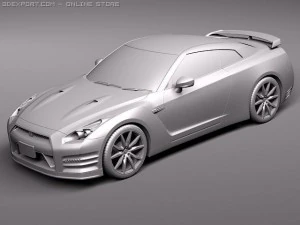 Nissan GTR 2011 3D Model