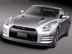 Nissan GTR 2011 3D-Modell