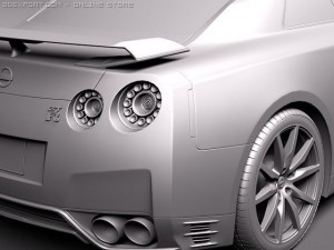 Nissan GTR 2011 3D-Modell