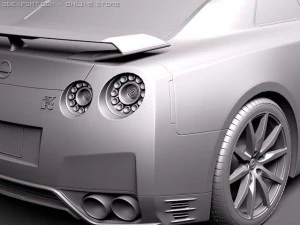 Nissan GTR 2011 3D Model