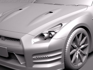 Nissan GTR 2011 3D-Modell