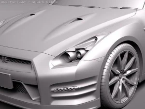 Nissan GTR 2011 3D Model