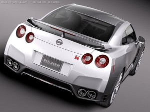 Nissan GTR 2011 3D-Modell