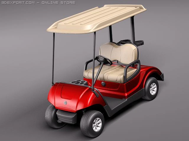 Yamaha Golf Car G29E 2011 3D Model .c4d .max .obj .3ds .fbx .stl .blend 