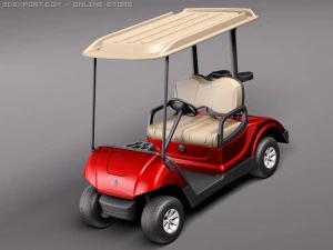 Coche de golf Yamaha G29E 2011 Modelo 3D