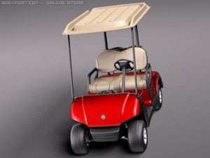 Yamaha Golf Car G29E 2011 3D Model