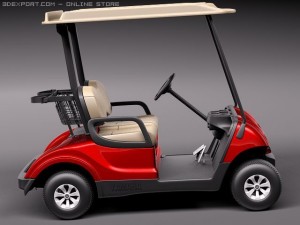 Yamaha Golf Car G29E 2011 3D Model