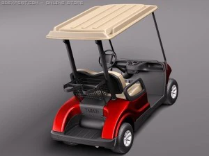 Yamaha Golf Car G29E 2011 3D Model