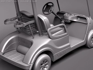 Yamaha Golf Car G29E 2011 3D Model