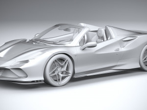 Ferrari F8 Spider 2020 3D Model