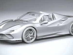 Ferrari F8 Spider 2020 3D Model