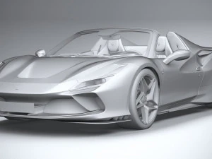 Ferrari F8 Spider 2020 3D Model