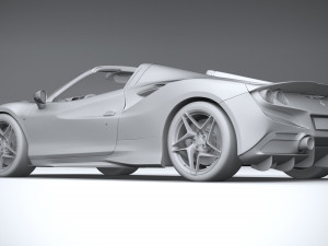 Ferrari F8 Spider 2020 3D Model