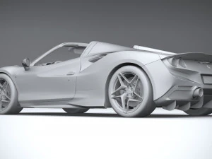 Ferrari F8 Spider 2020 3D Model