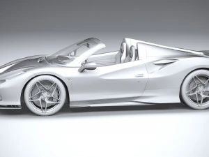 Ferrari F8 Spider 2020 3D Model