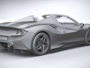Ferrari F8 Spider 2020 3D Model