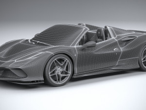 Ferrari F8 Spider 2020 3D Model